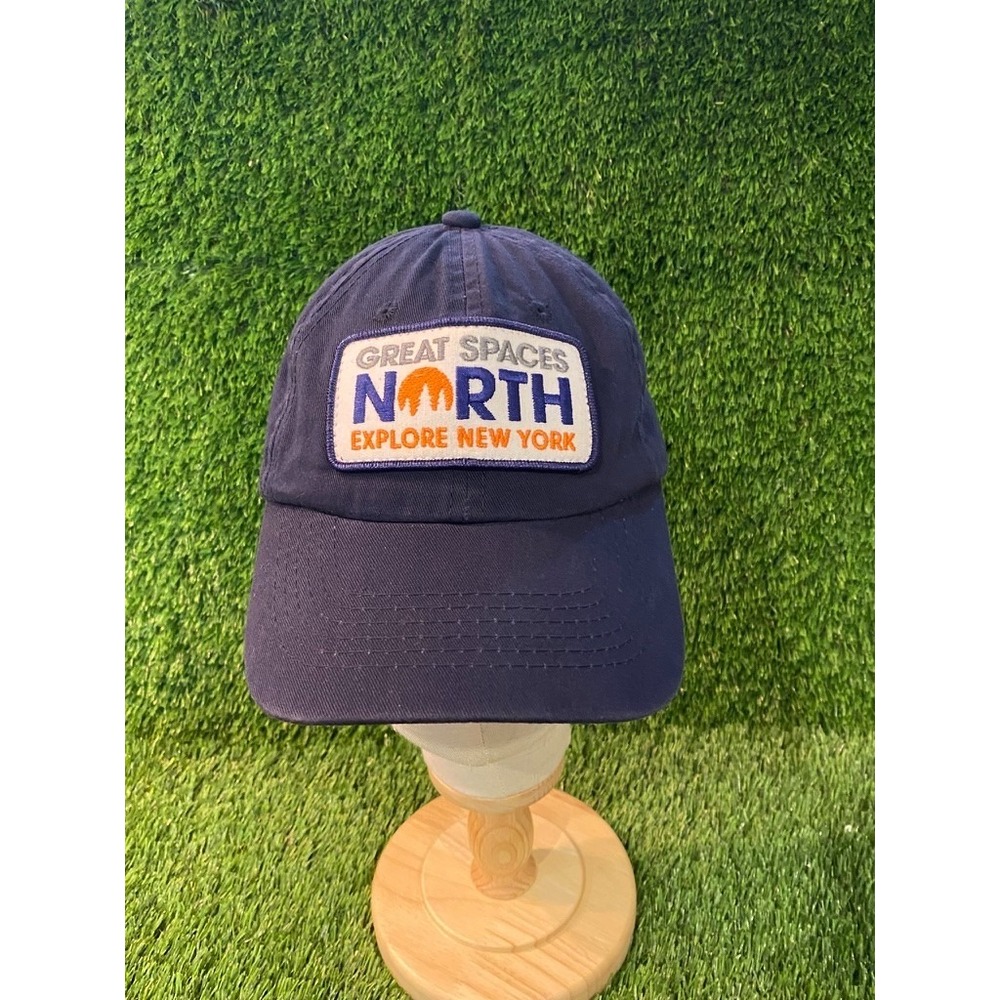 Great Spaces North Explore New York hat adjustable hook & loop Navy